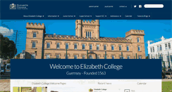 Desktop Screenshot of elizabethcollege.gg